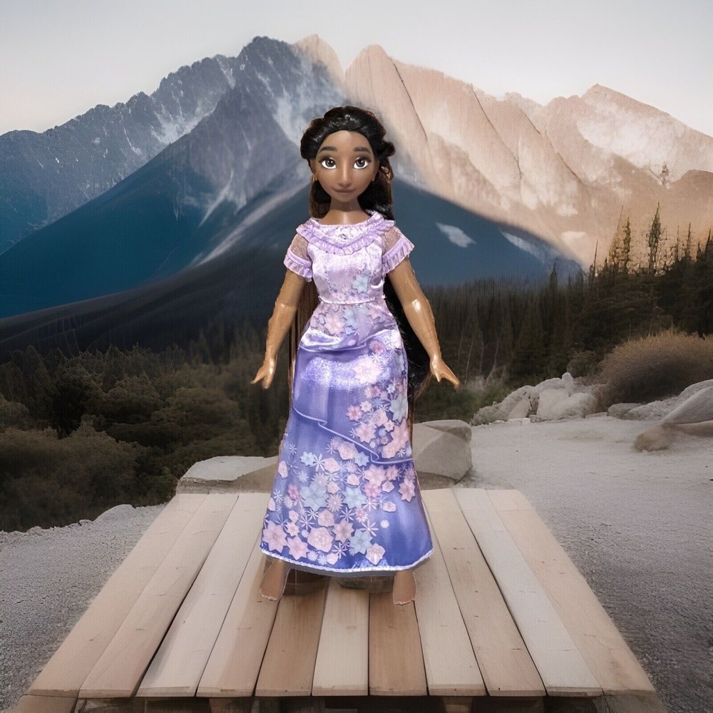 Disney Encanto Isabella Madrigal Doll 12" Purple Floral Dress Jakks Pacific 2021